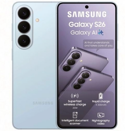 Samsung Galaxy S26 - 256GB - Sky Blue