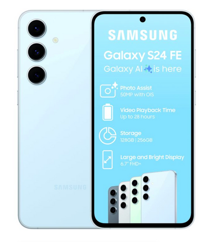 Samsung S24 FE 256GB - Gray/ Mint/BLue/Graphite