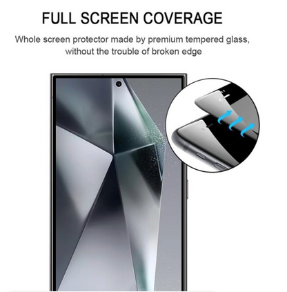 5D Tempered Glass Screen Protector Compatible with Samsung Galaxy S25 Ultra